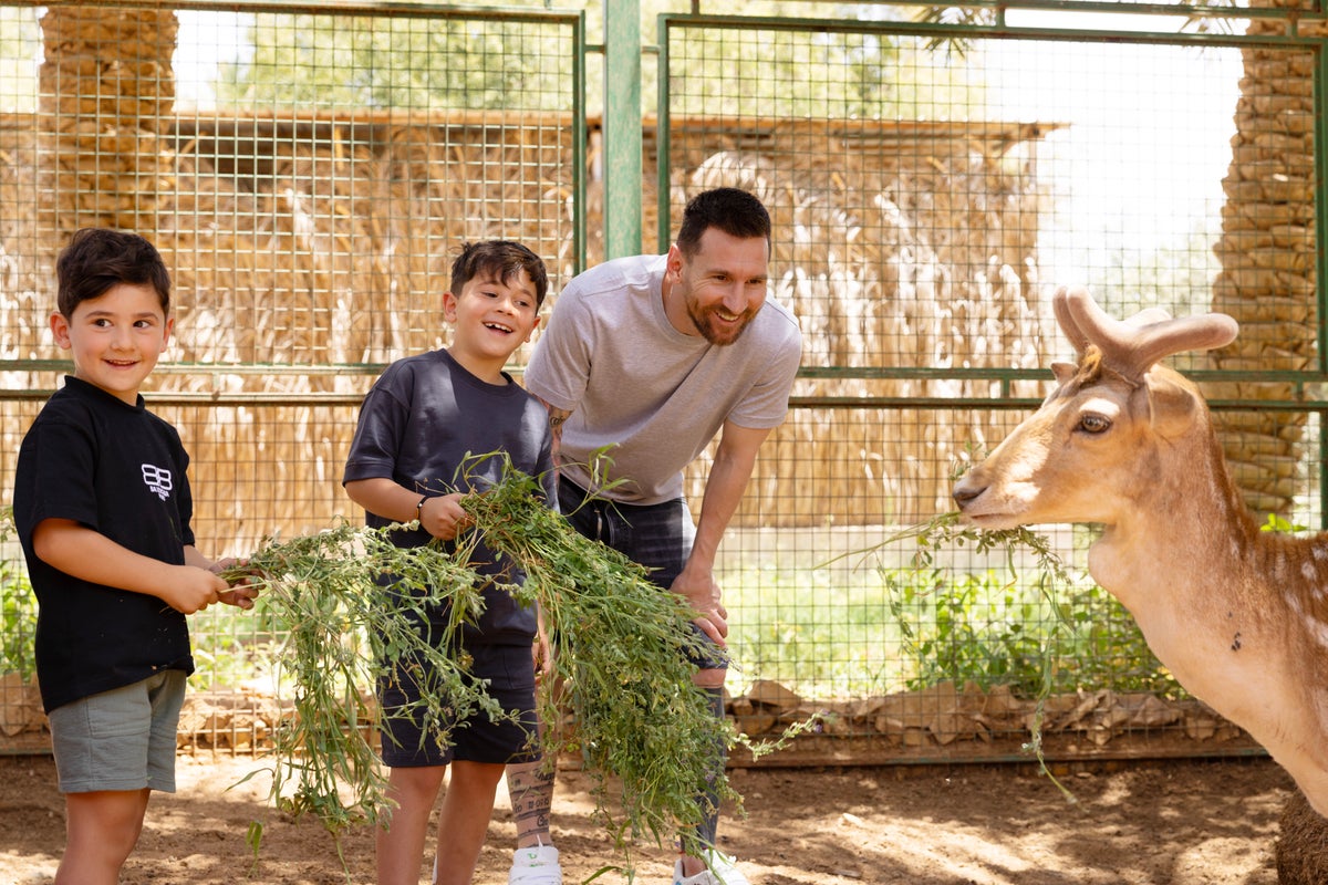 Feeding gazelles and luxury shopping among Lionel Messi activities on Saudi trip