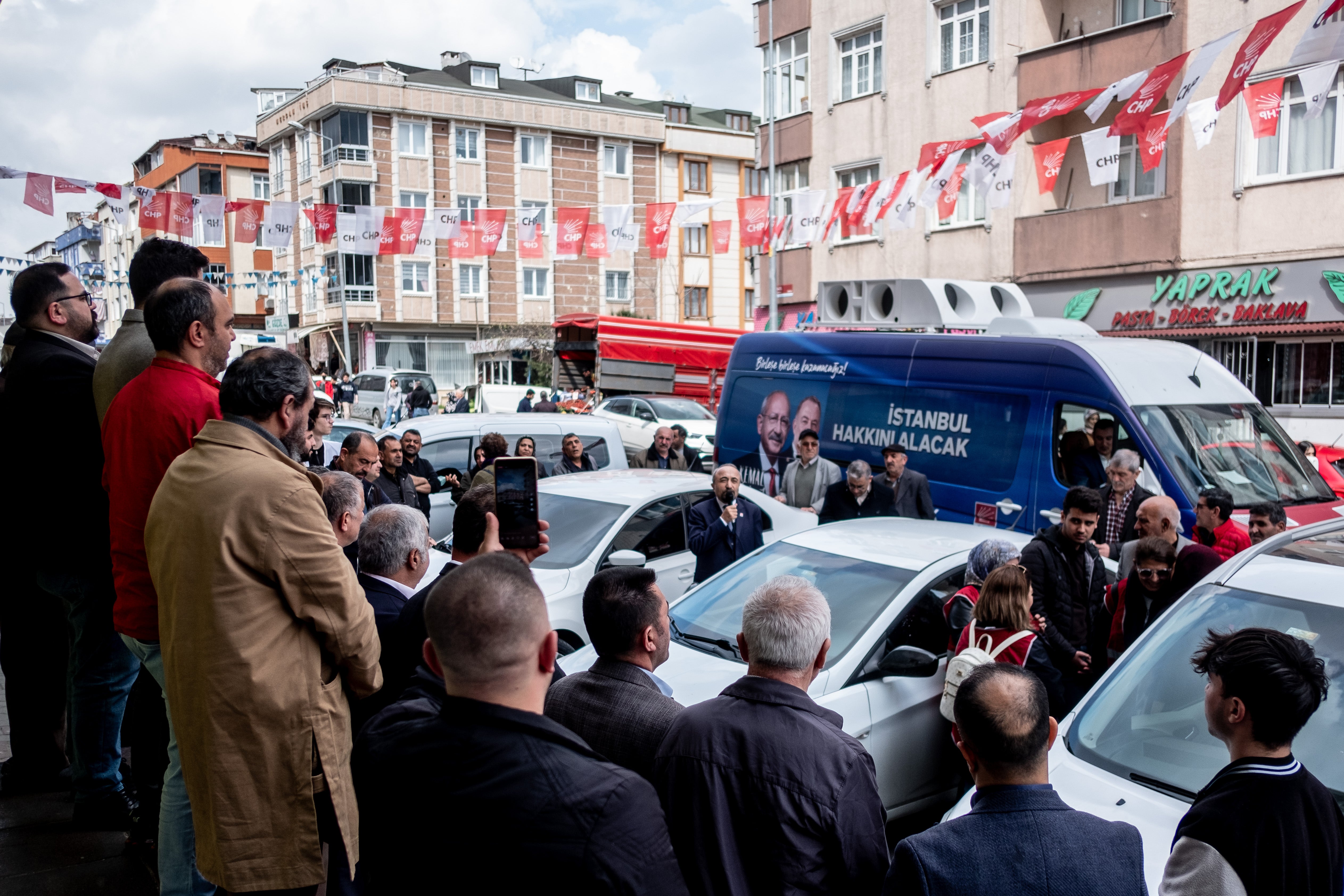 Turkey’s Republican People’s Party (CHP) launches a new campaign office in the Sultangazi district of Istanbul