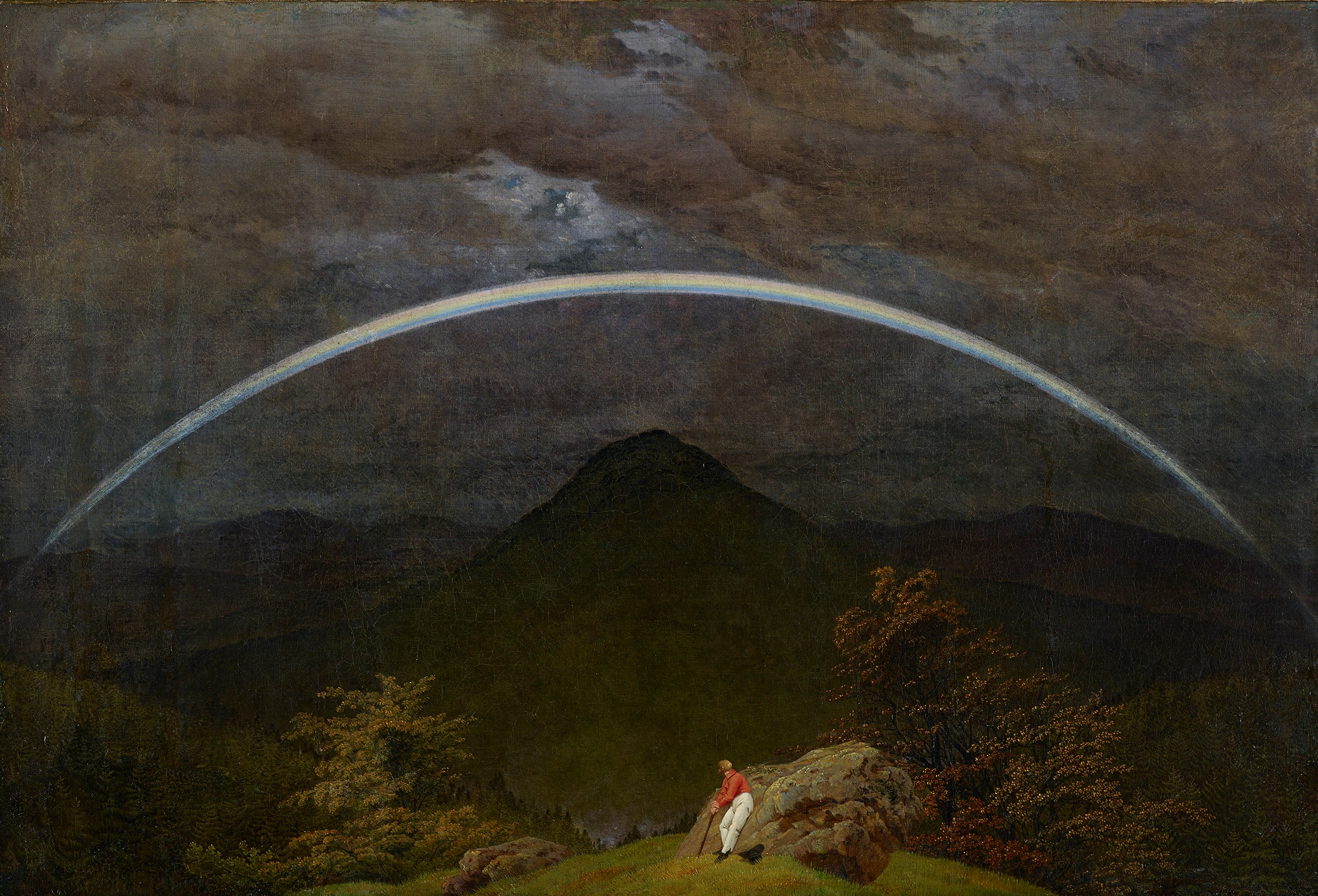 Caspar David Friedrich’s ‘Gebirgslandschaft mit Regenbogen’ or ‘Mountain Landscape with Rainbow’