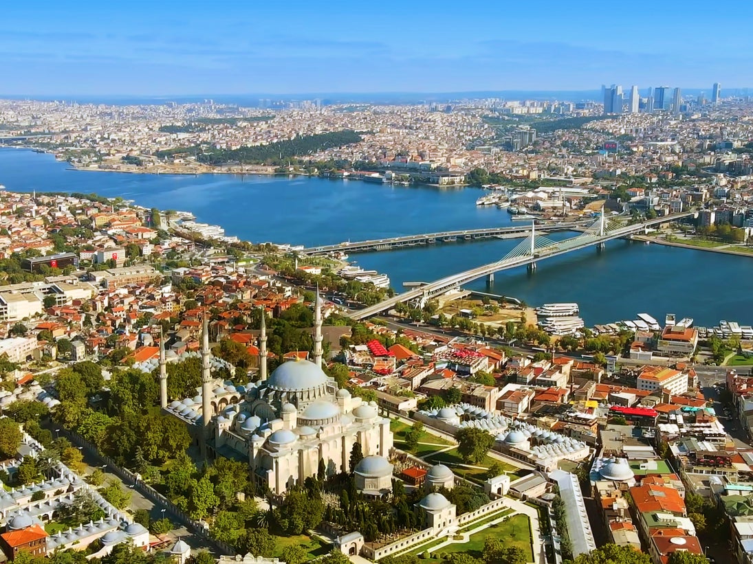 Istanbul can be reached by rail overnight from Bulgaria