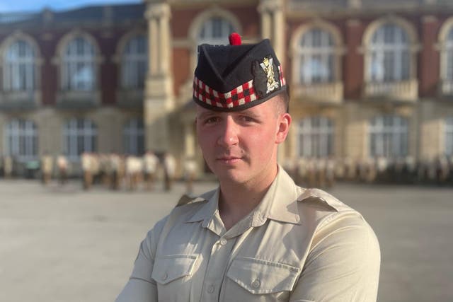 Ryan McAllister will be marching as part of a ceremonial parade at the King’s coronation (Royal Regiment of Scotland/PA)