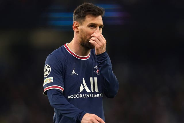 Lionel Messi looks set to leave PSG this summer (Martin Rickett/PA)