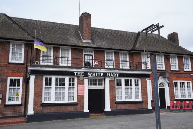 <p>The White Hart pub was at the centre of a row over golli**** dolls were displayed </p>