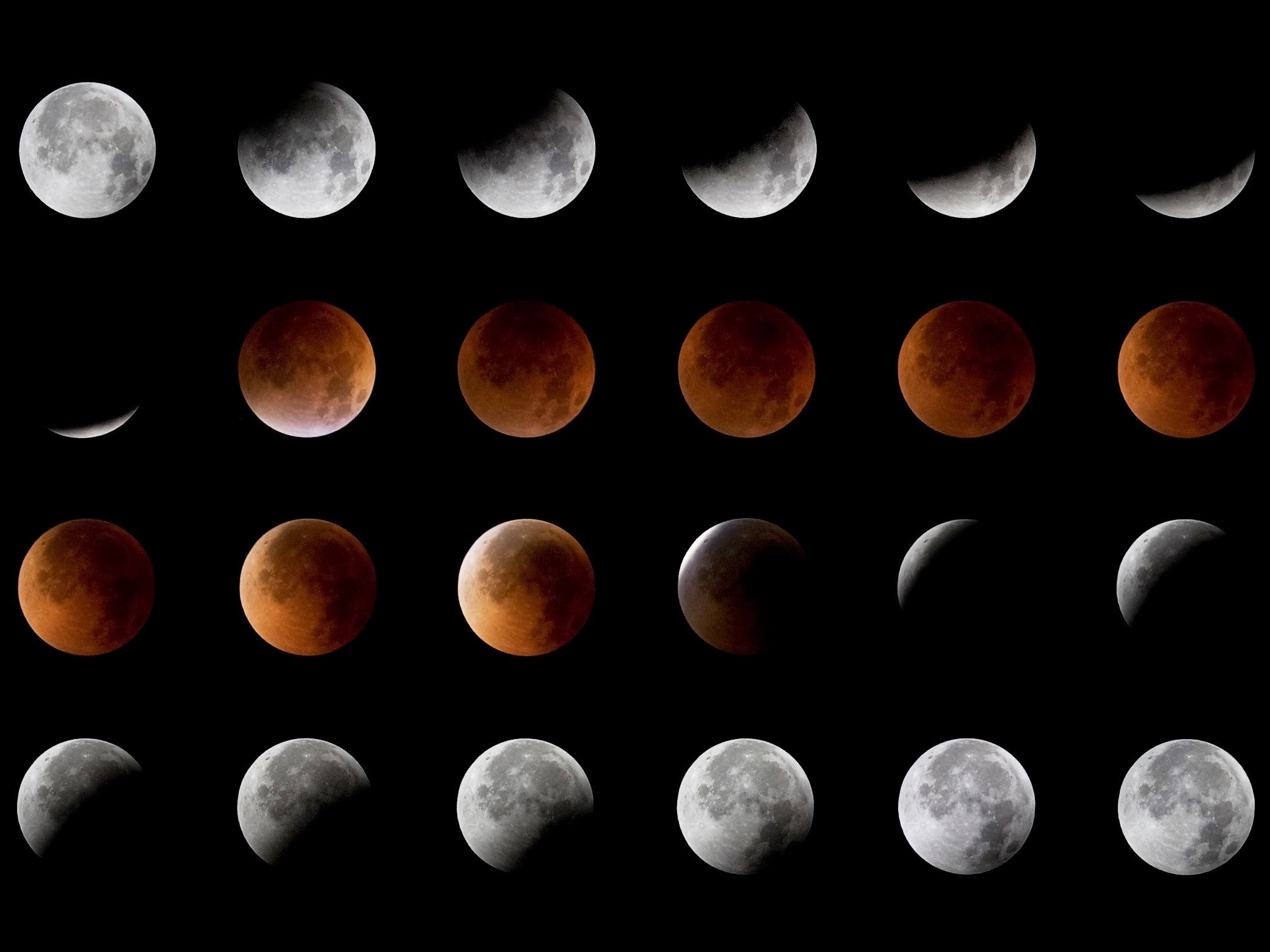 A lunar eclipse on 5 May will see the Moon darken as it moves into Earth’s shadow
