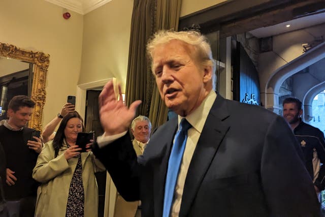 Donald Trump at his hotel in Doonbeg (PA/Cillian Sherlock)