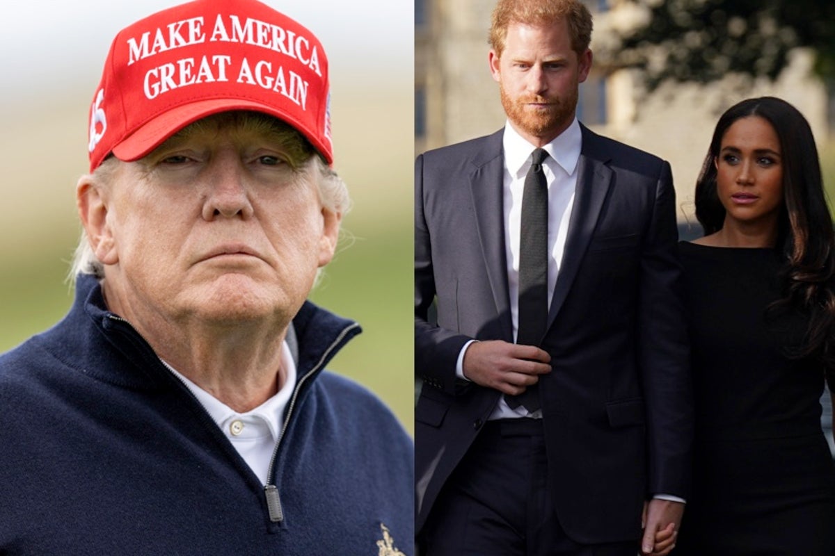 Trump Reacts to Harry and Meghan's UK Return Trump Reacts to Harry and Meghan's UK Return