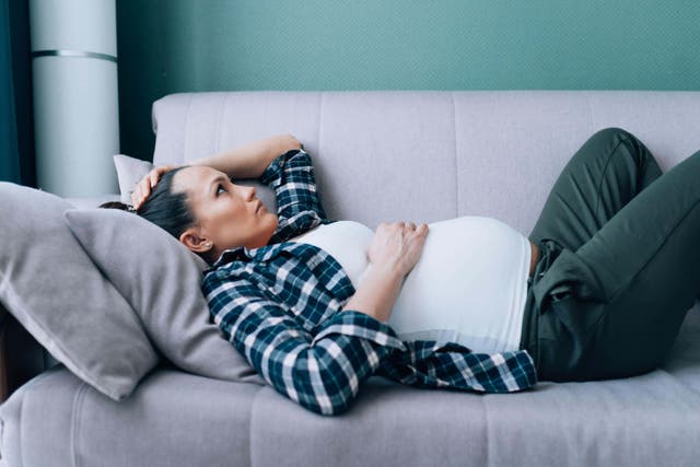 Pregnant women suffer in silence with their mental health (Alamy/PA)