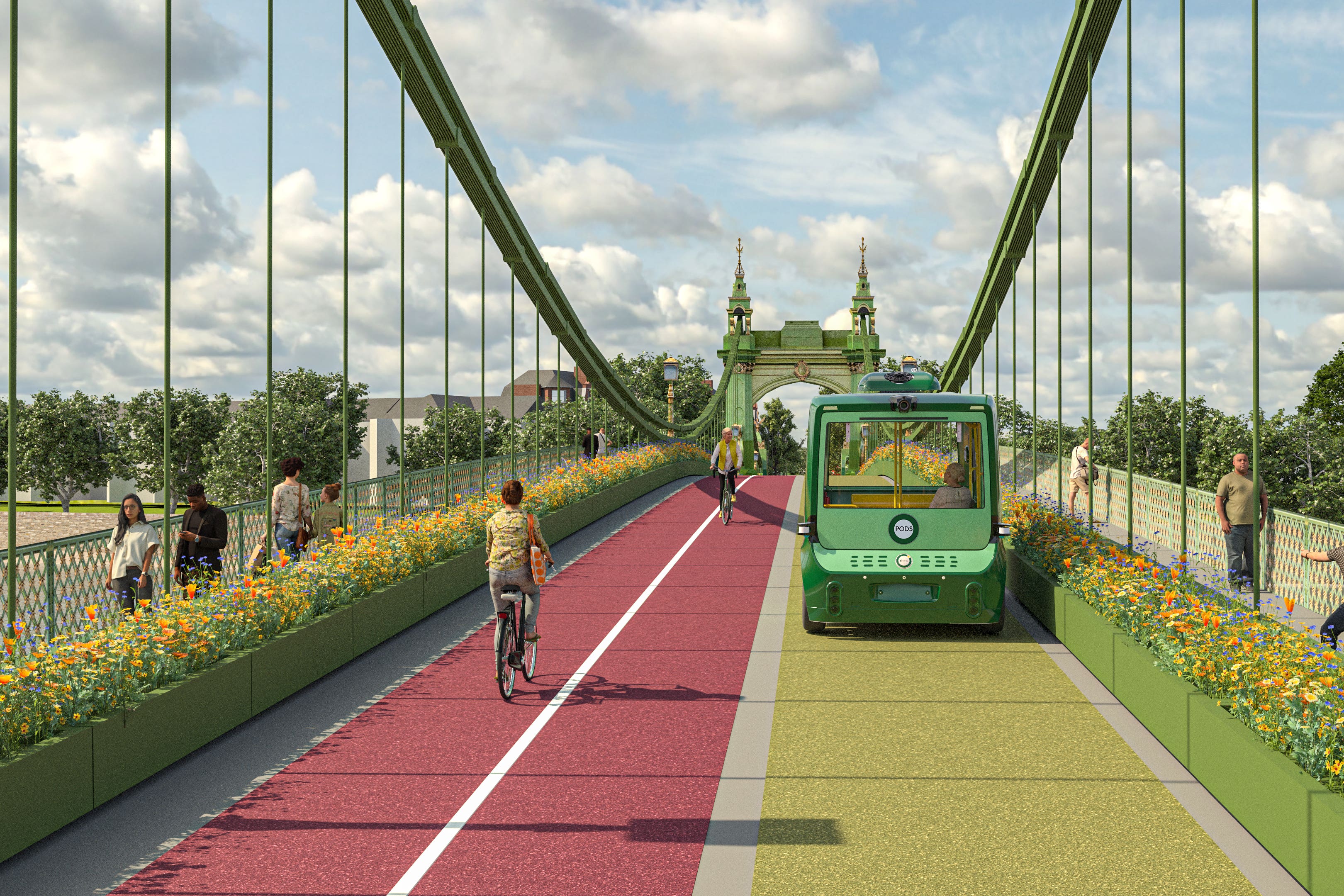London’s Hammersmith Bridge plans have been subject to rows over funding