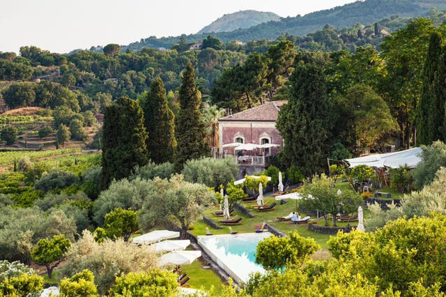 <p>Seek out Sicily’s best hotels, such as Monaci delle Terre Nere where farm-to-table cuisine makes the offering truly special </p>