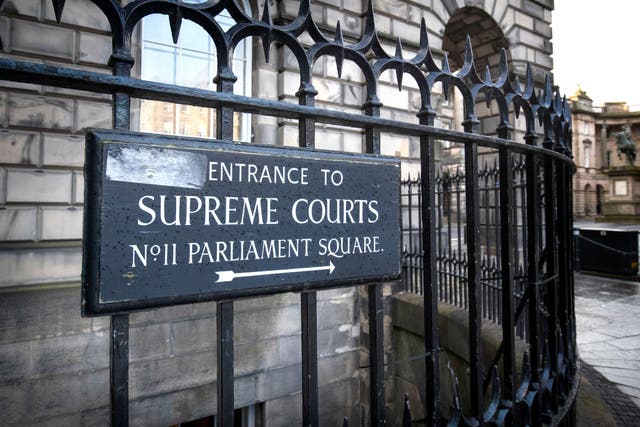 The case is being heard at the Court of Session in Edinburgh (Jane Barlow/PA)