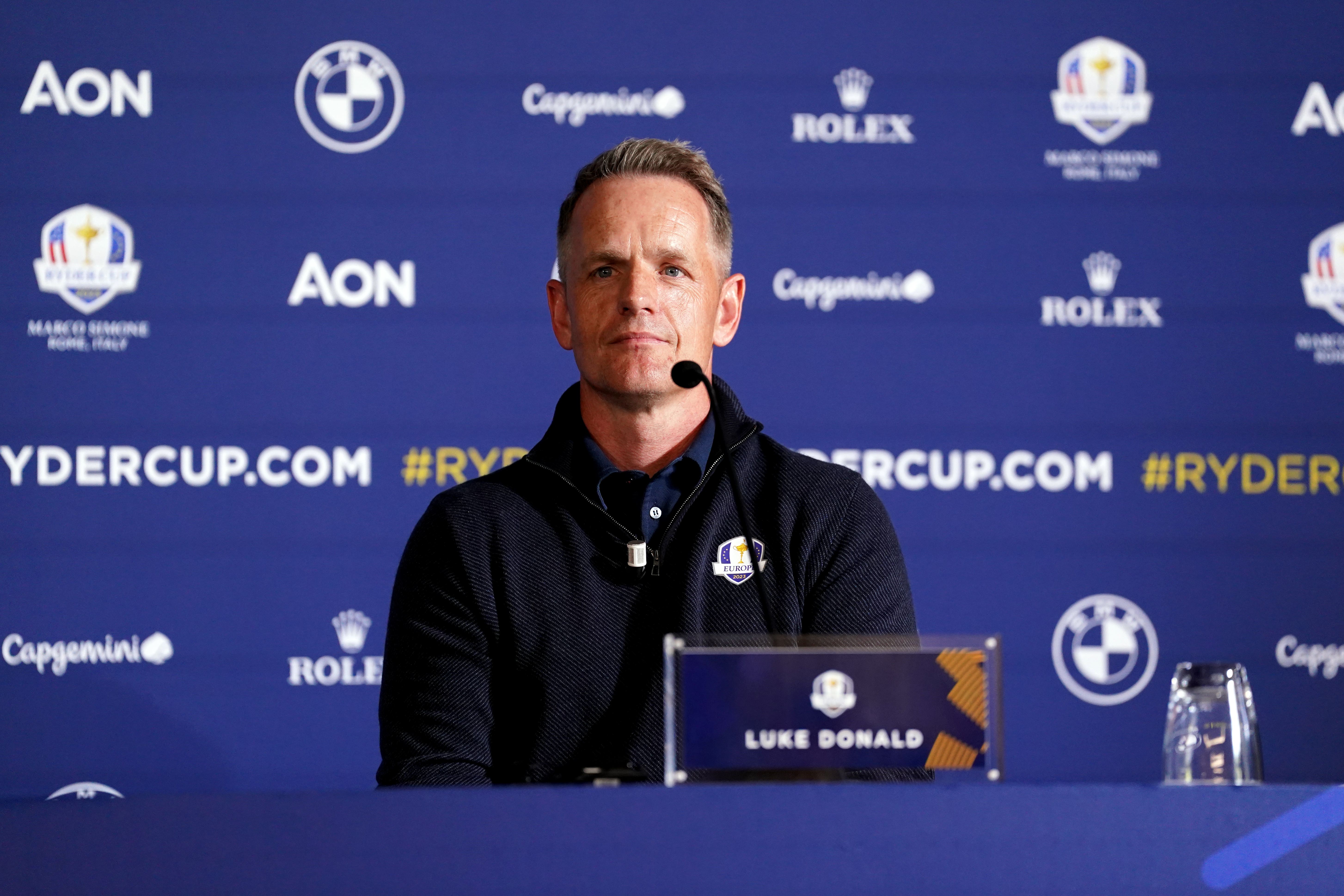 File photo dated 04-10-2022 of European Ryder Cup captain Luke Donald who was named Europe’s Ryder Cup captain for next year’s contest in Rome after Henrik Stenson was stripped of the role. Issue date: Friday December 16, 2022.