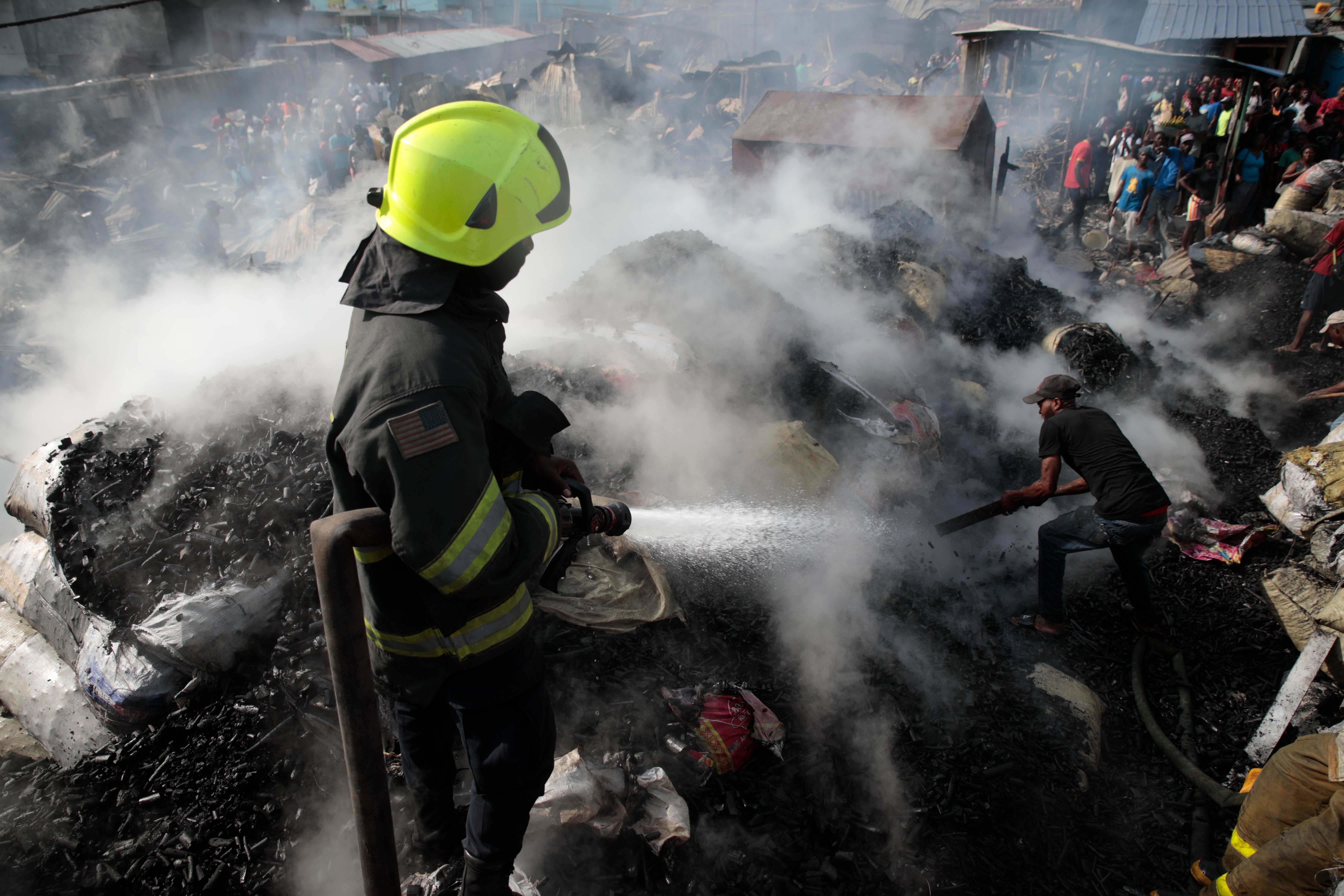 Haiti Market Fire