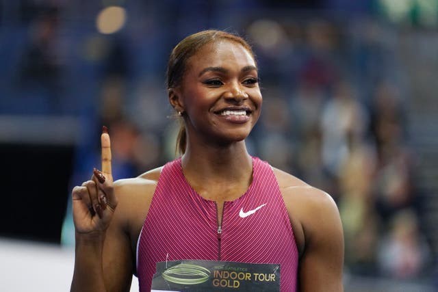 Dina Asher-Smith said she is relishing the competition she will come up against in the Diamond League in Doha (Martin Rickett/PA)