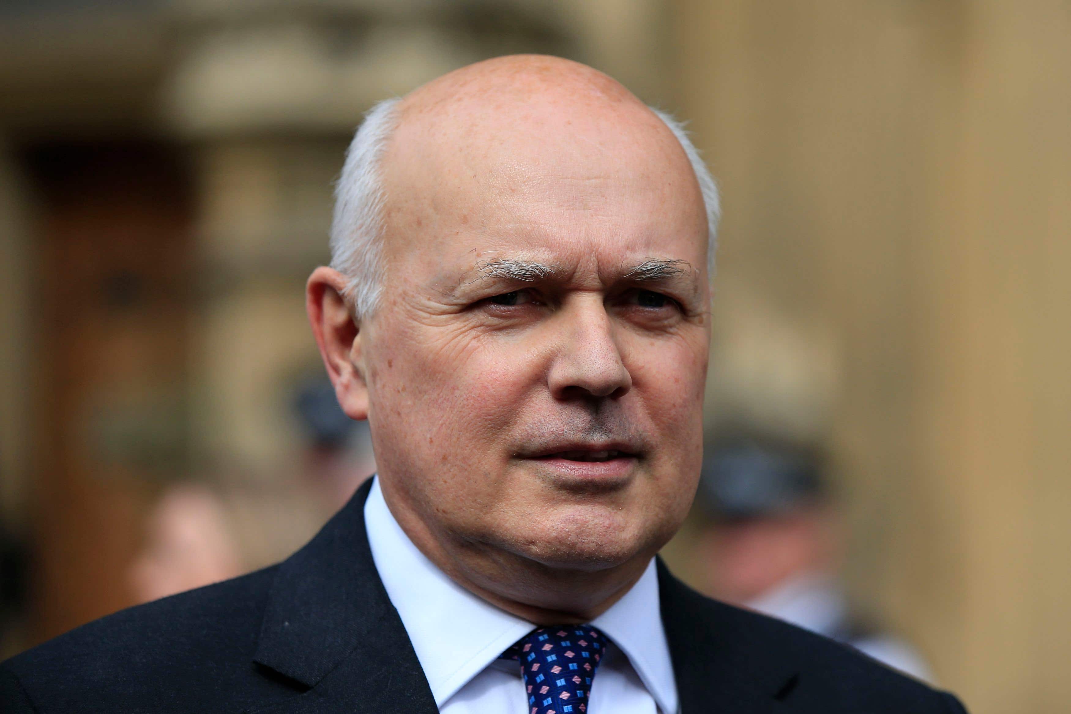 Despite voting to support the Bill, former Tory leader Sir Iain Duncan Smith said he could always rescind his backing at a later date