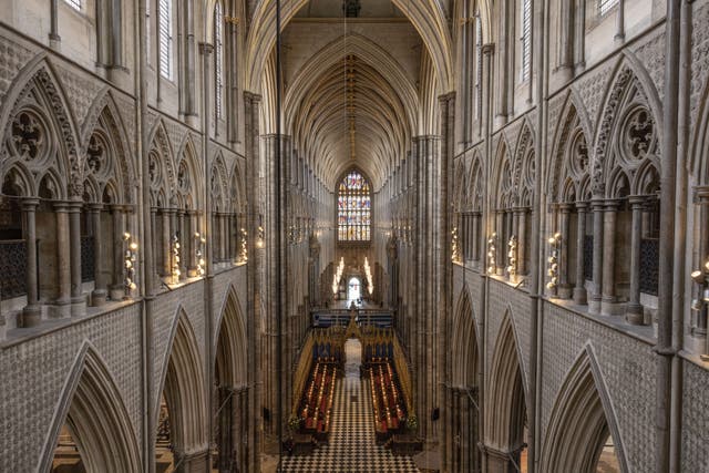 The painter will be situated inside Westminster Abbey (Dan Kitwood/PA)