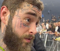 ‘These are so sick’: Post Malone trades shoes with a fan at concert in moving clip