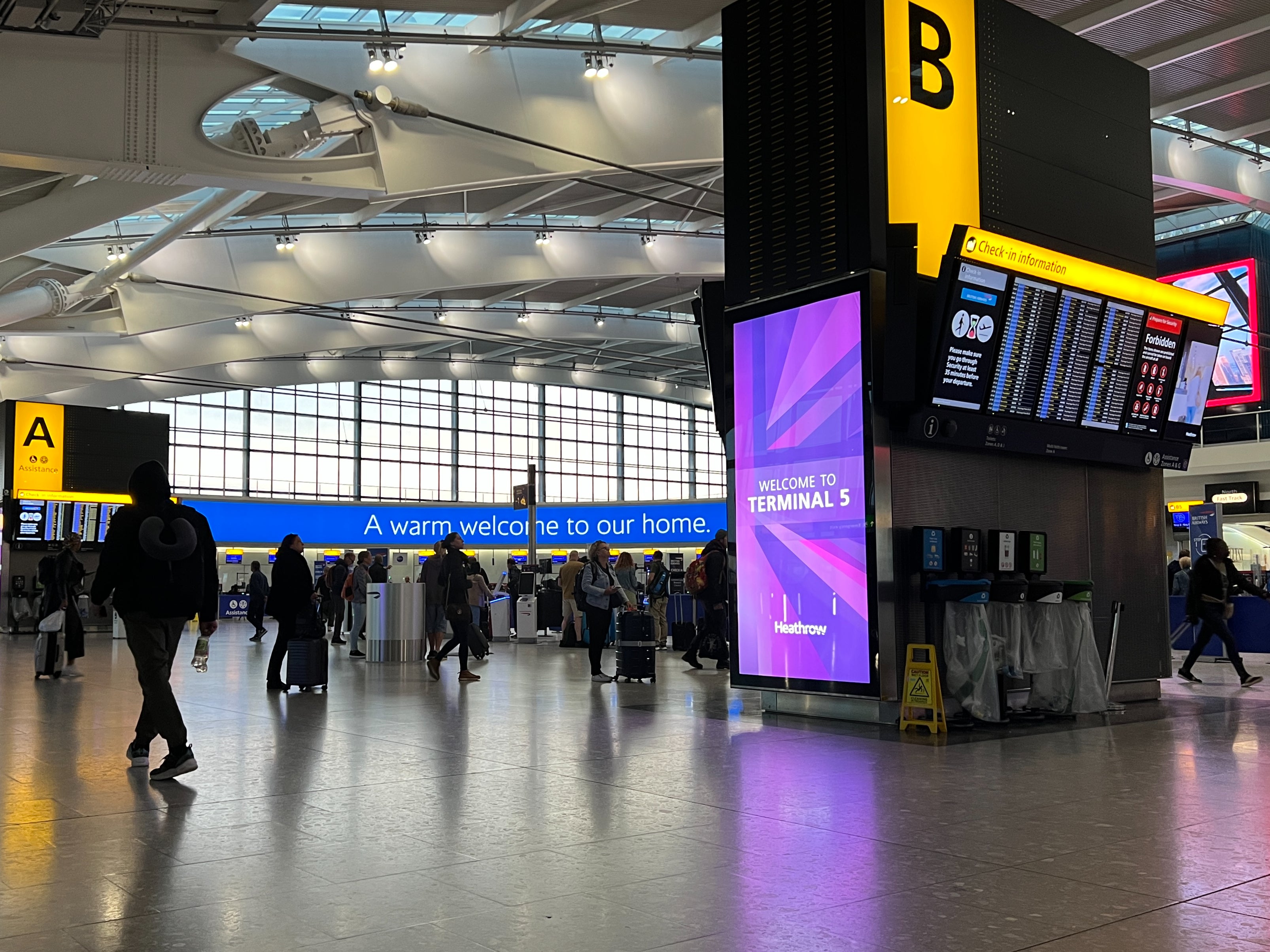 Going places: London Heathrow airport’s Terminal 5, the home of British Airways