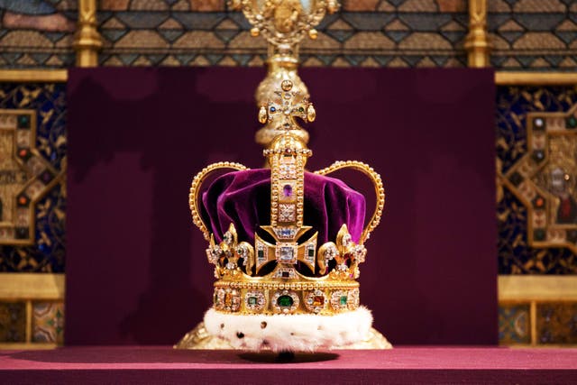 <p>St Edward’s Crown (Jack Hill/The Times/PA)</p>