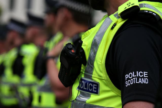 Police Scotland says officers should be clean-shaving when wearing protective masks (PA)