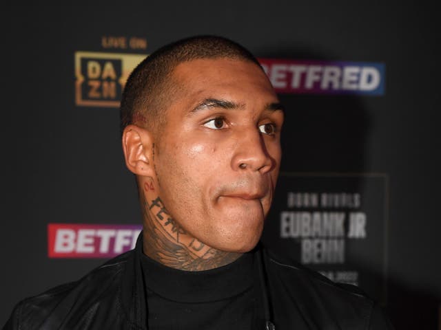 <p>Conor Benn before his cancelled clash with Chris Eubank Jr</p>
