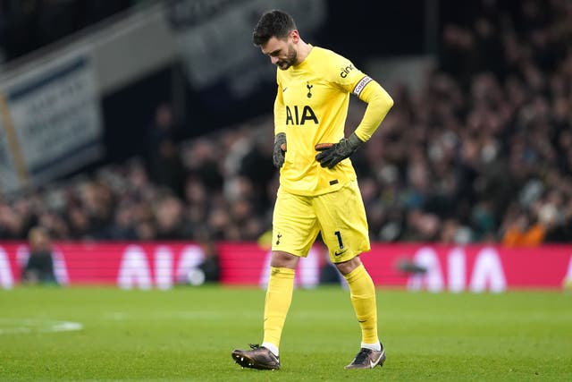 Hugo Lloris will not play again for Tottenham this season (Nick Potts/PA)