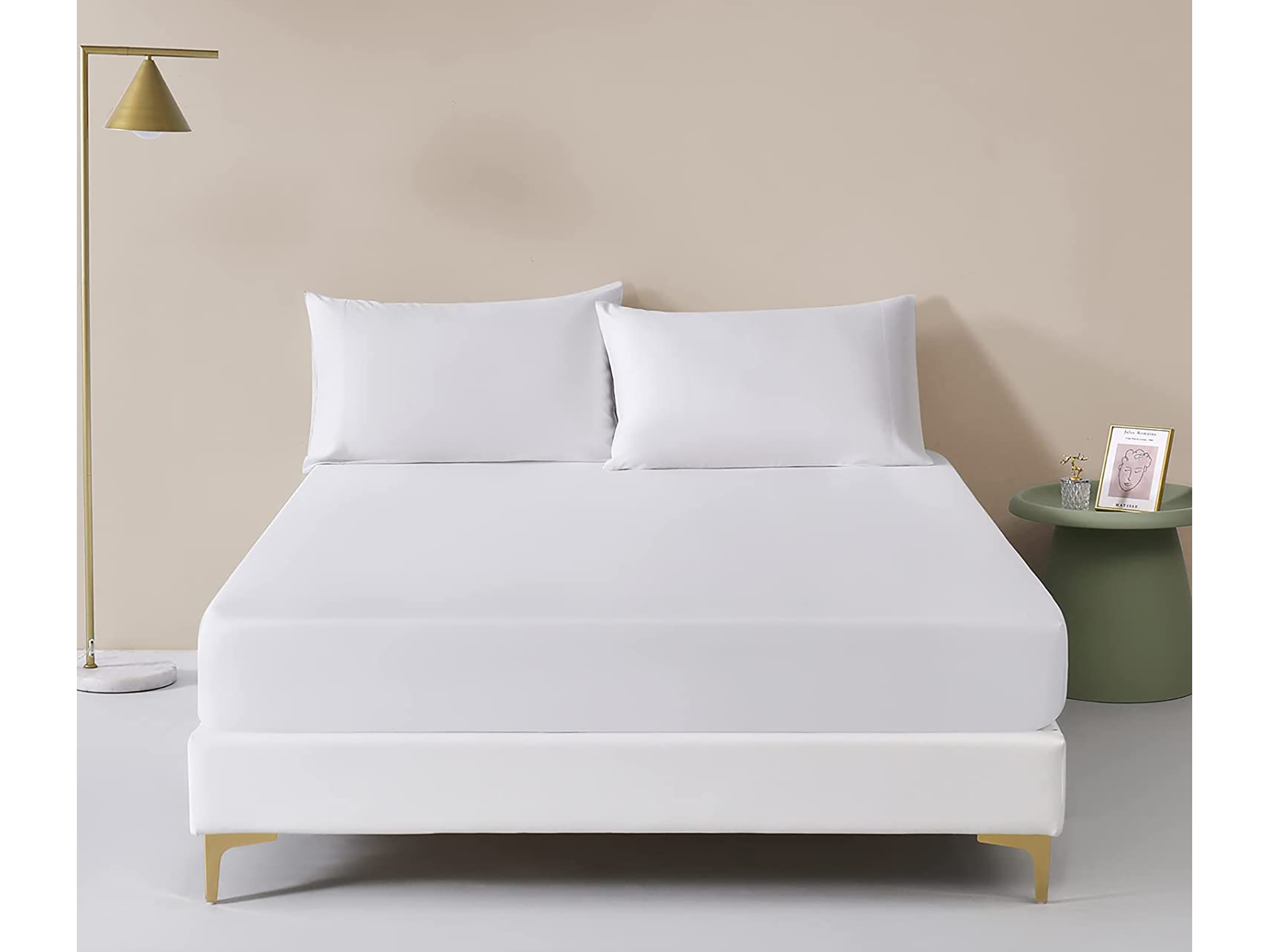 best bamboo sheet sets Simple & Opulence 100 per cent bamboo viscose fitted sheet