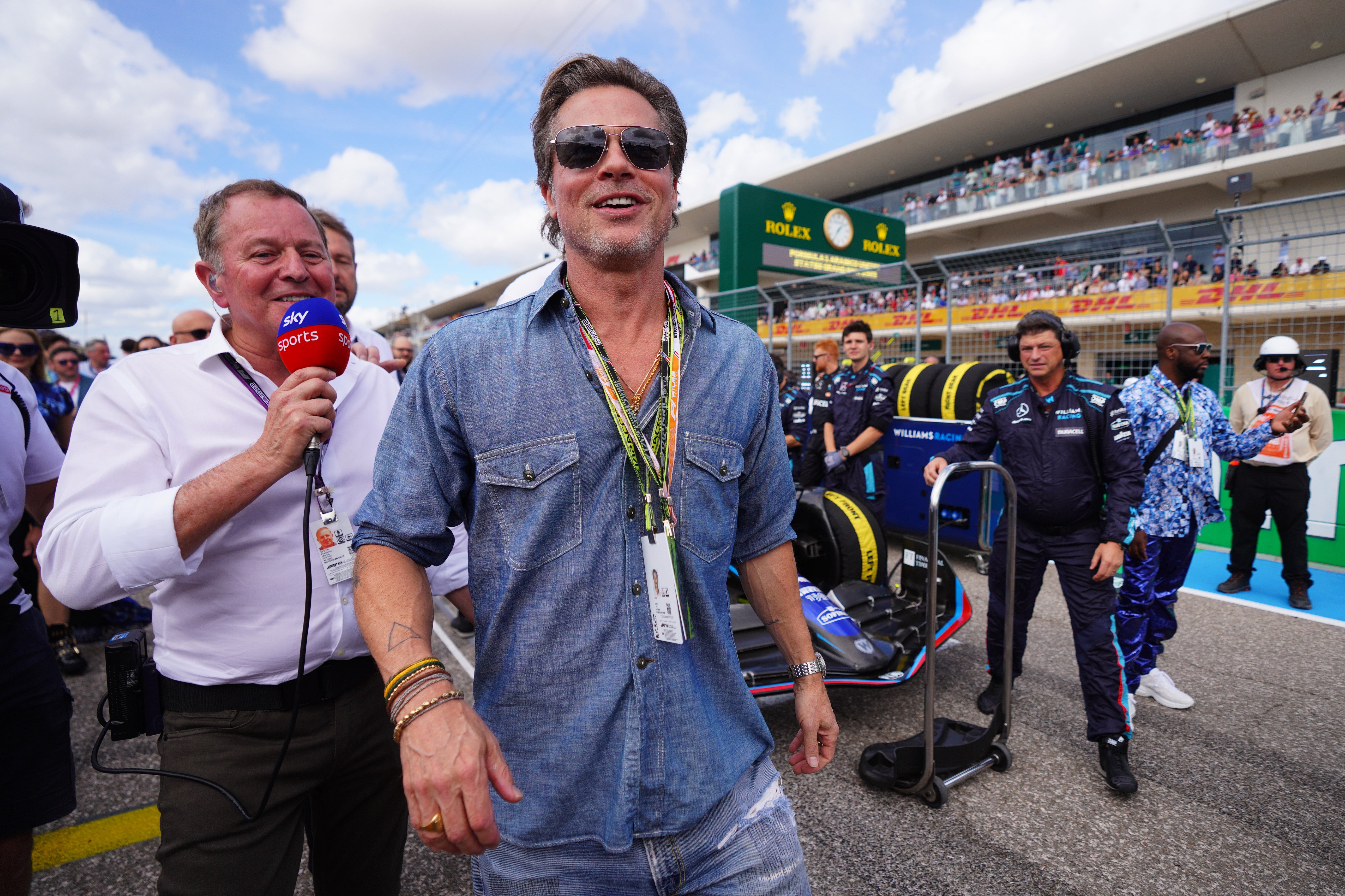 Brad Pitt attended the US Grand Prix in Austin, Texas last year