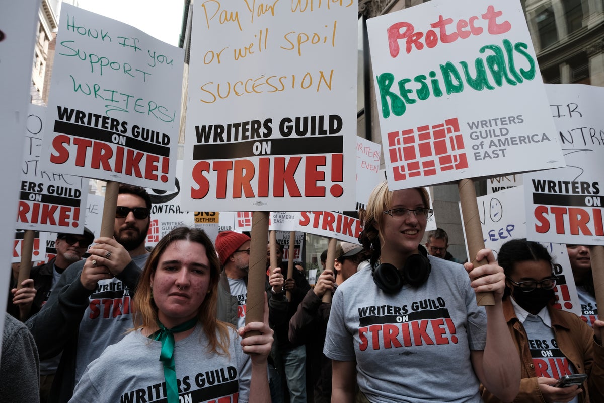 Best signs from the Hollywood writers’ strike: ‘Succession without writers is just The Apprentice’
