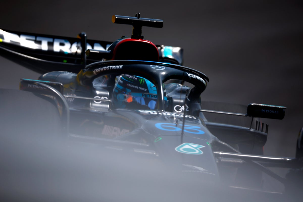 George Russell leads surprise Mercedes one-two in first practice at Miami Grand Prix