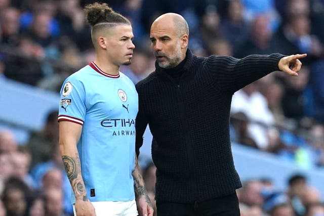 Pep Guardiola says Kalvin Phillips’ Manchester City future is in his hands (Nick Potts/PA)