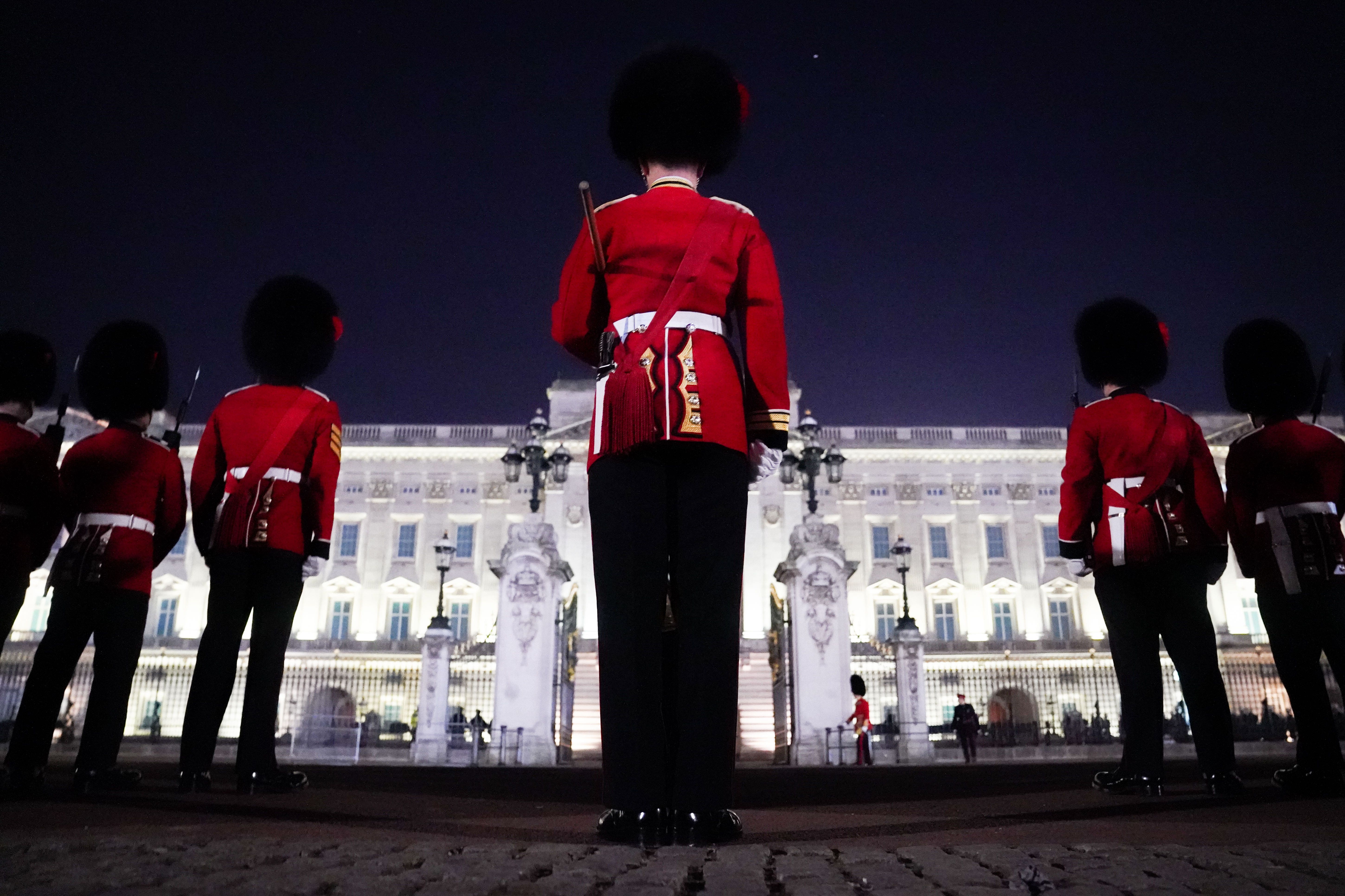 Military personnel have been rehearsing day and night for the coronation (James Manning/PA)