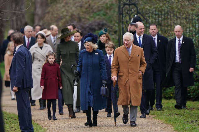 The royal family (Joe Giddens/PA)