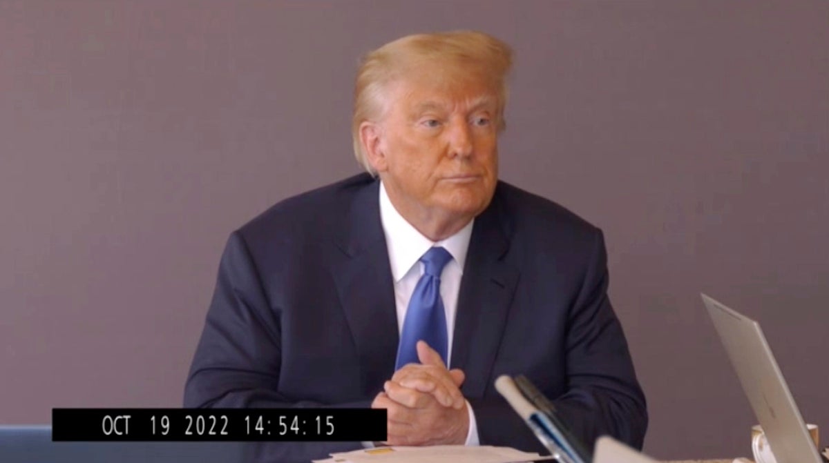 Trump defends Access Hollywood tape in shocking deposition video