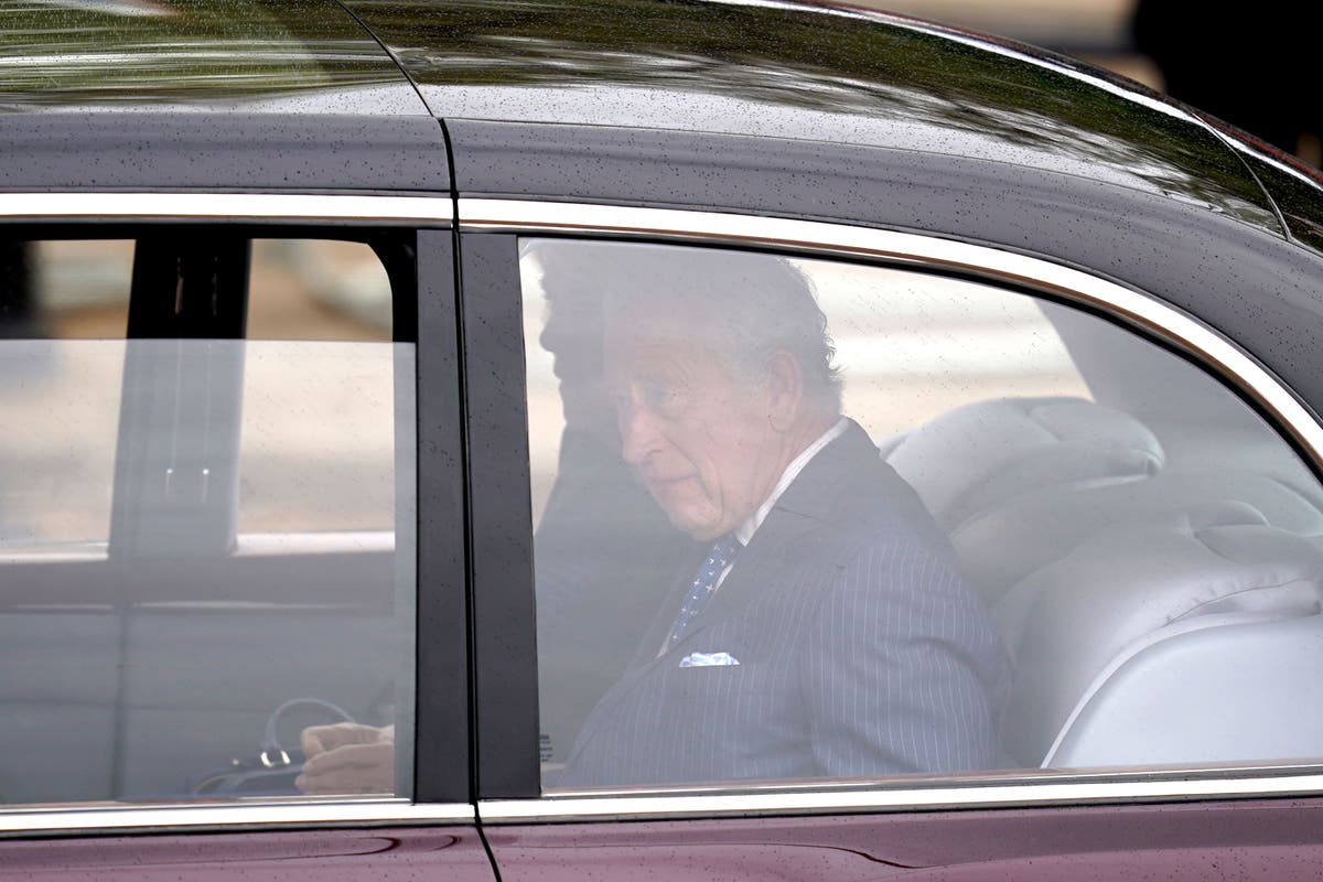 Charles and Camilla cheered by crowds in The Mall during first coronation appearance