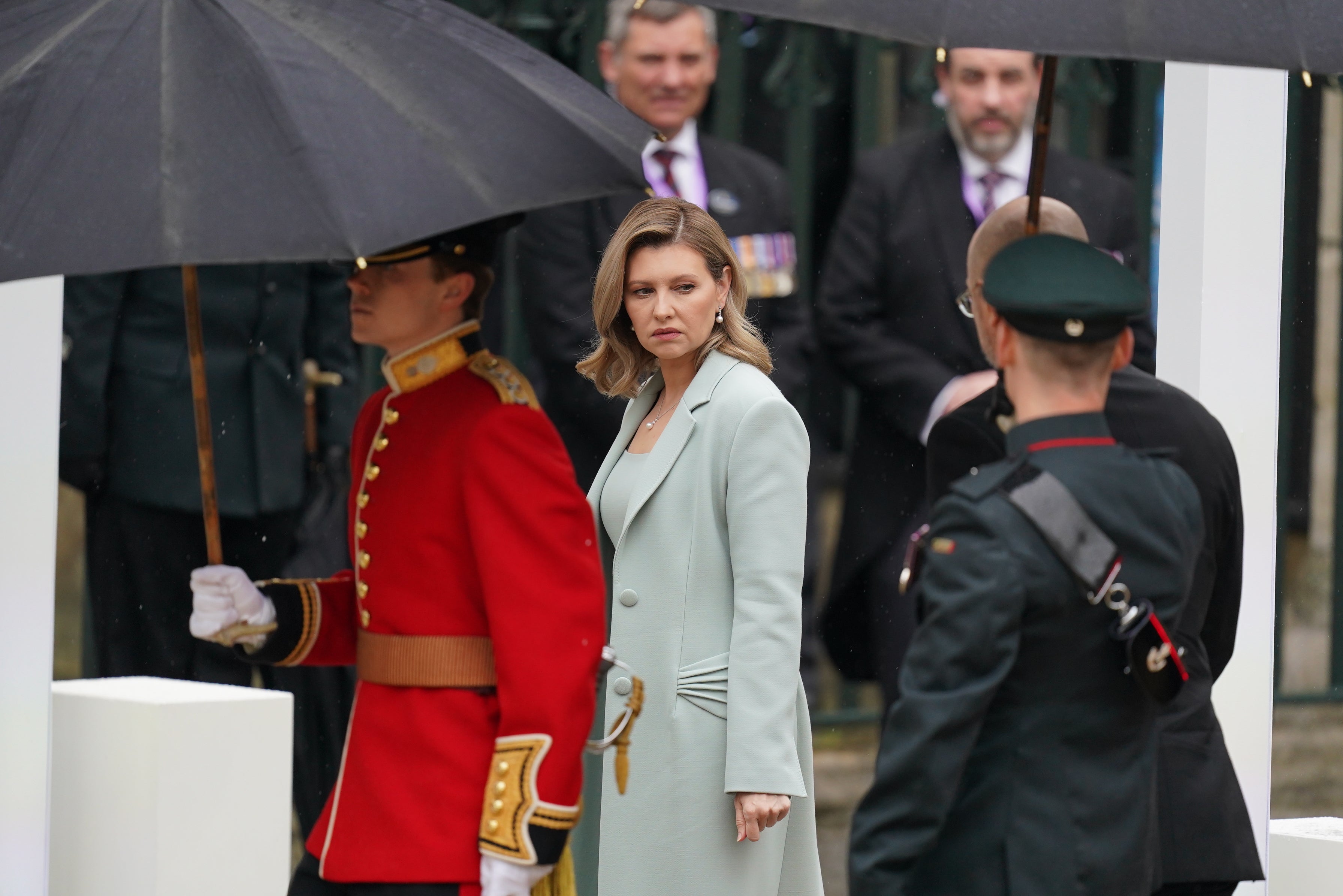 First Lady of Ukraine Olena Zelenska is also in attendance, but not her husband