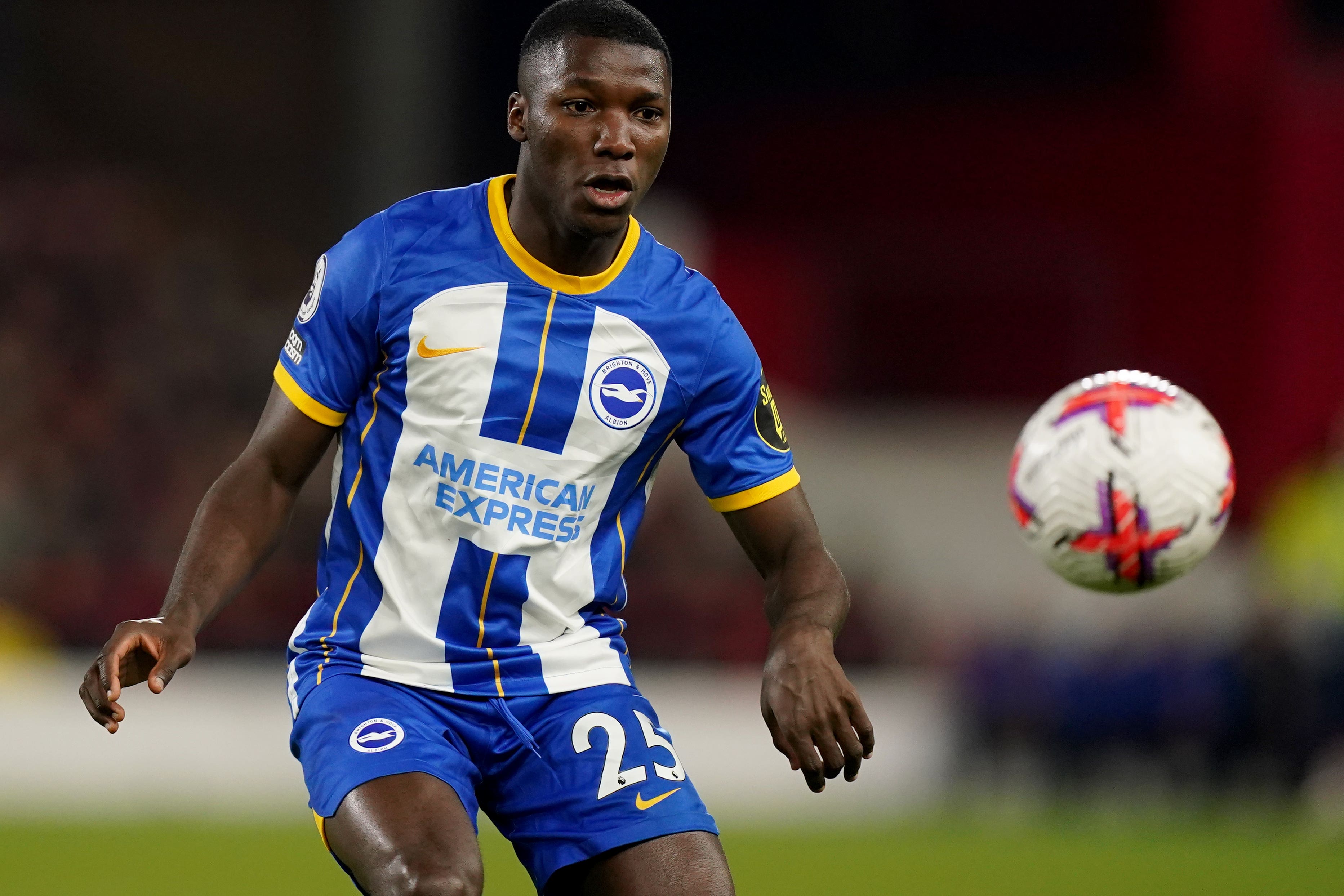 Brighton star Moises Caicedo performed out of position against Manchester United (Mike Egerton/PA)