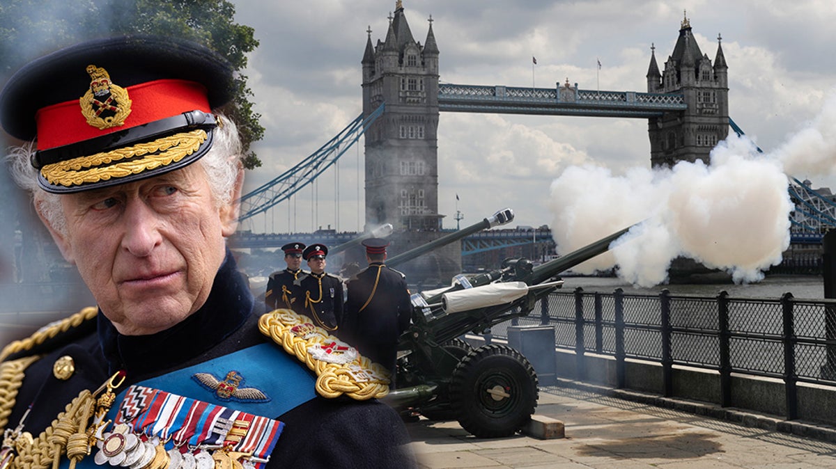 Watch live: 62-gun salute at Tower of London marks moment King Charles is crowned