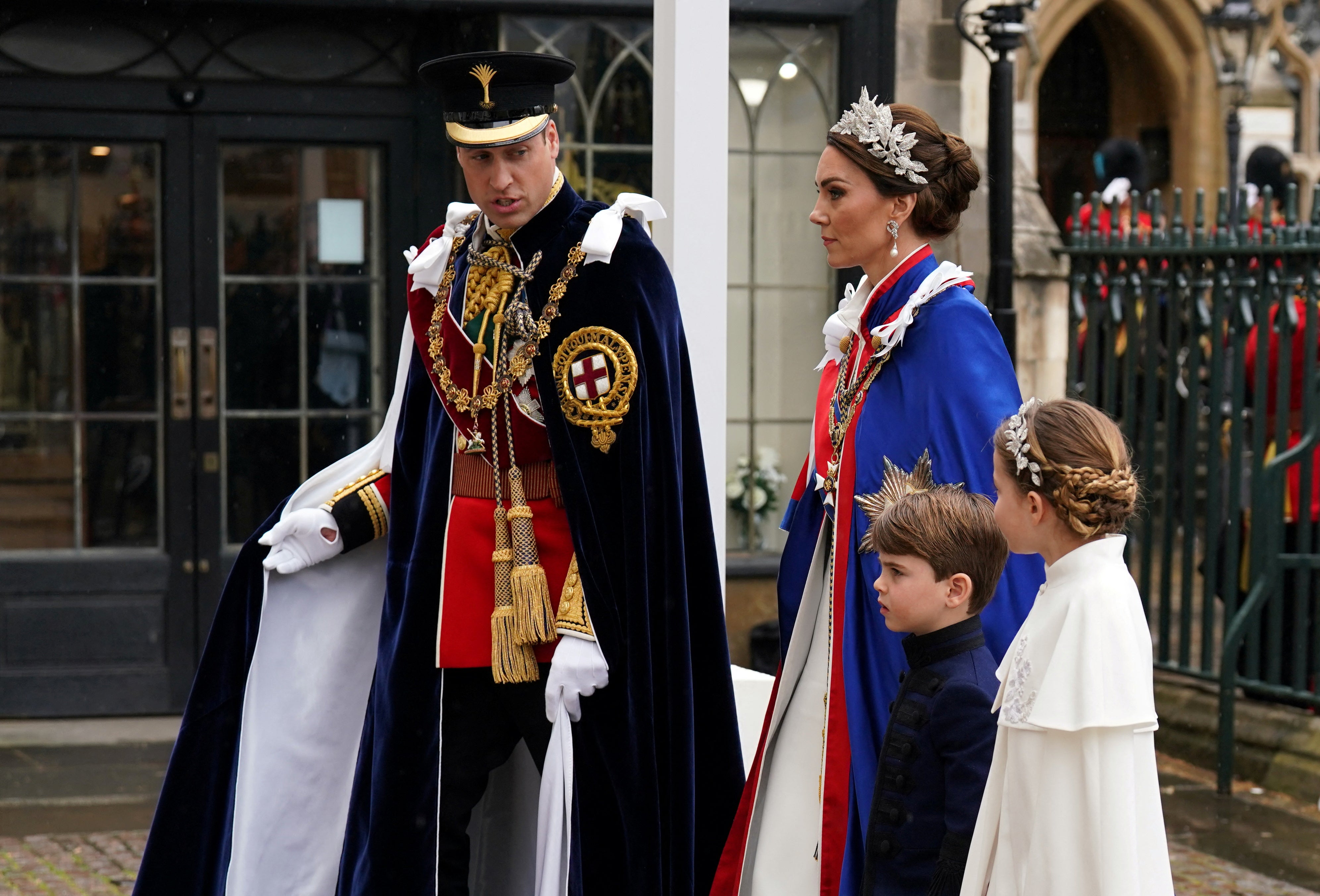 Both Kate and Charlotte wore almost identical Alexander McQueen outfits