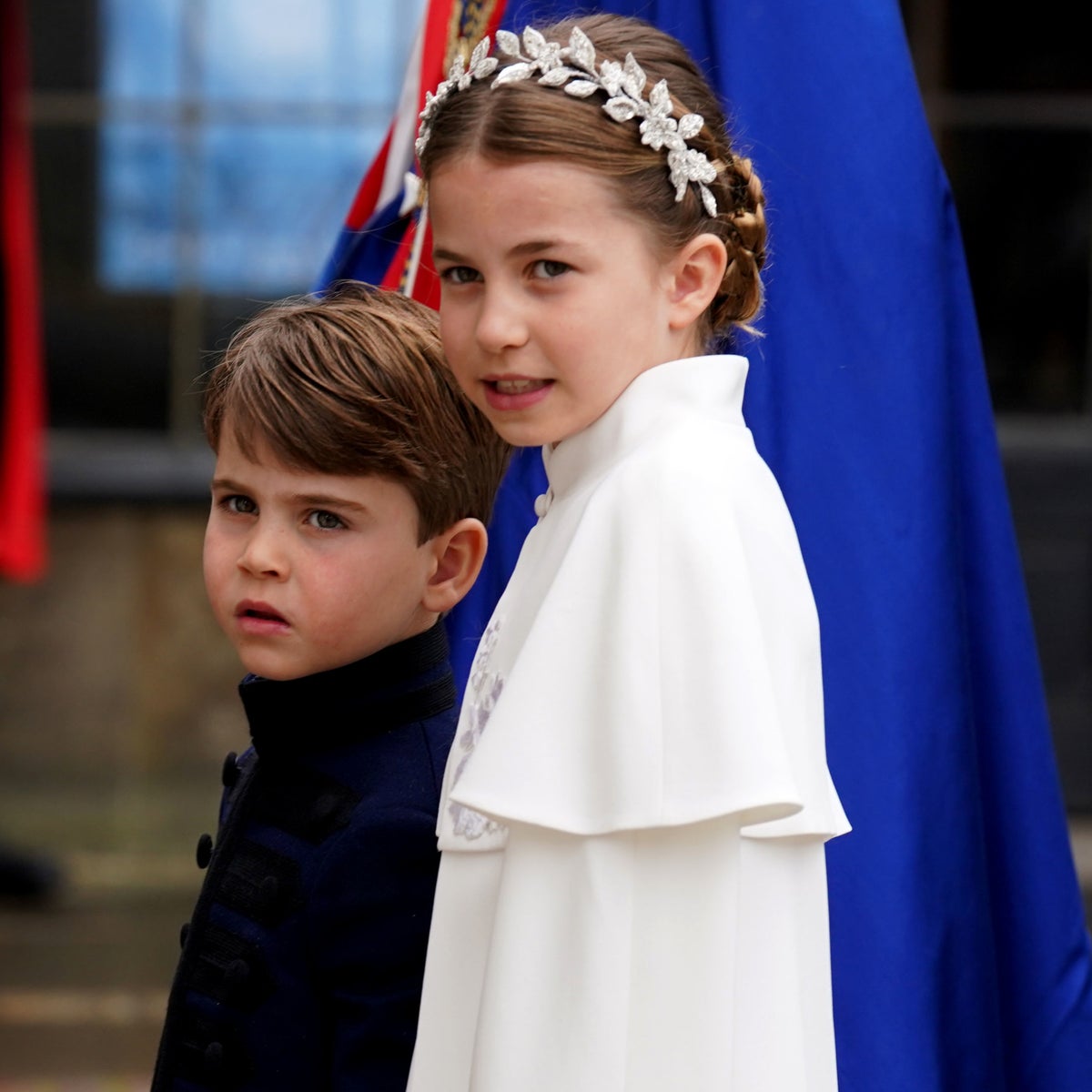princess charlotte's coronation dress Princess Charlotte Wears White Alexander McQueen to Attend the Coronation