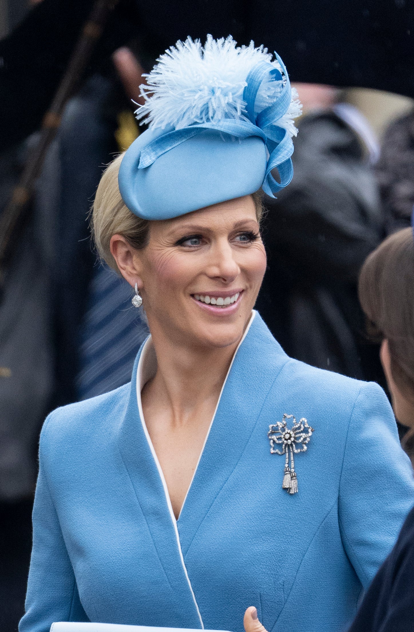 Blue is definitely Zara Tindall’s colour