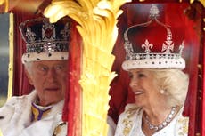Coronation – live: King Charles III and Queen Camilla crowned at Westminster Abbey
