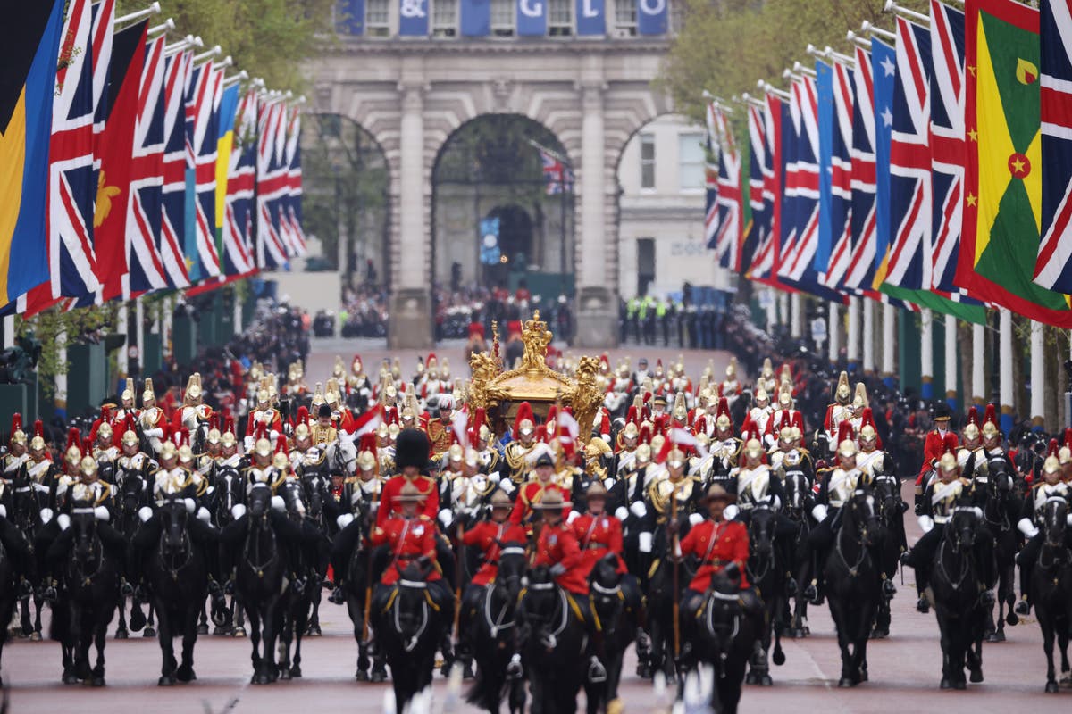 Coronation military flypast over Buckingham Palace scaled back due to bad weather