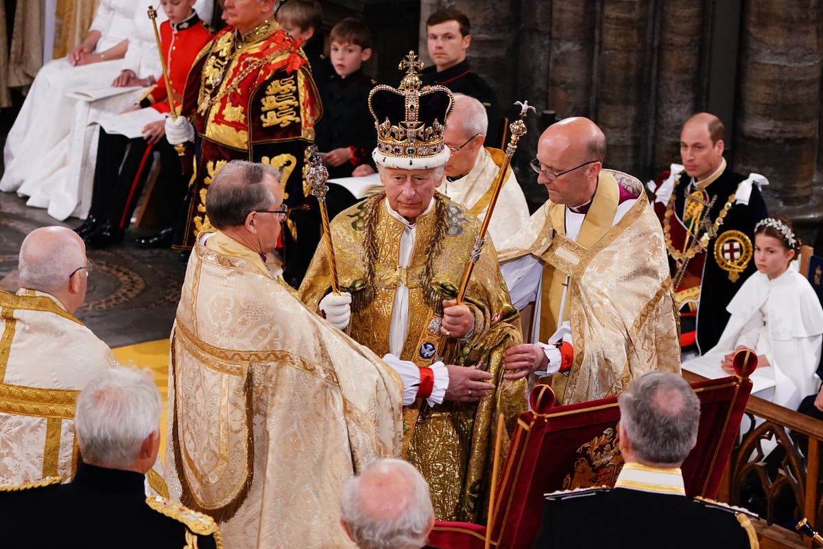 How the King’s body language was ‘self-comforting’ yet poised during coronation