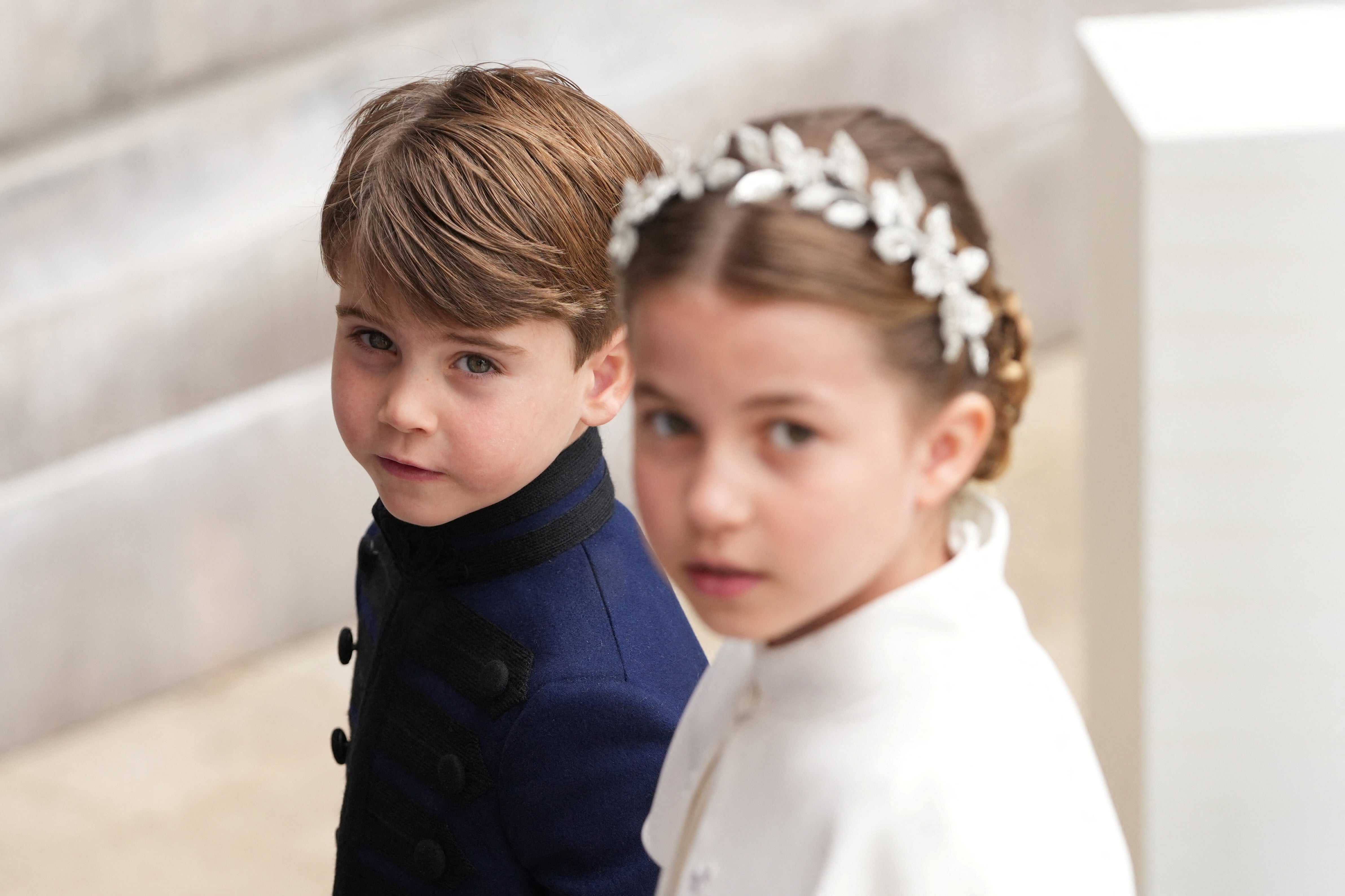 Prince Louis and his sister put on a sweet display at the coronation