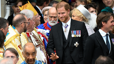 Coronation – live: Prince Harry ‘dashes for airport’ minutes after King Charles’s coronation ends