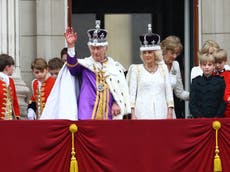 Coronation – live: Red Arrows perform flypast as King Charles III makes balcony appearance
