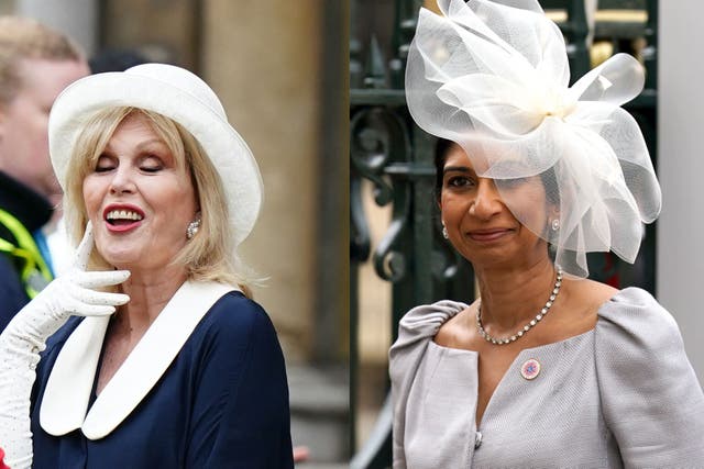 Celebrities donned their finest fascinators and hats for the coronation (Jane Barlow/Andrew Milligan/PA)