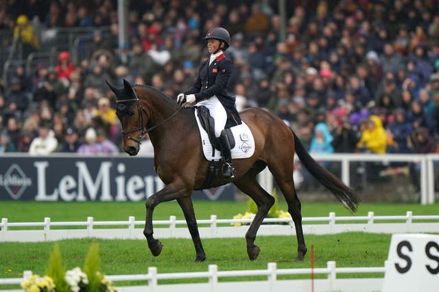 Ros Canter and Lordships Graffalo lead the Badminton Horse Trials after dressage (Tim Goode/PA)