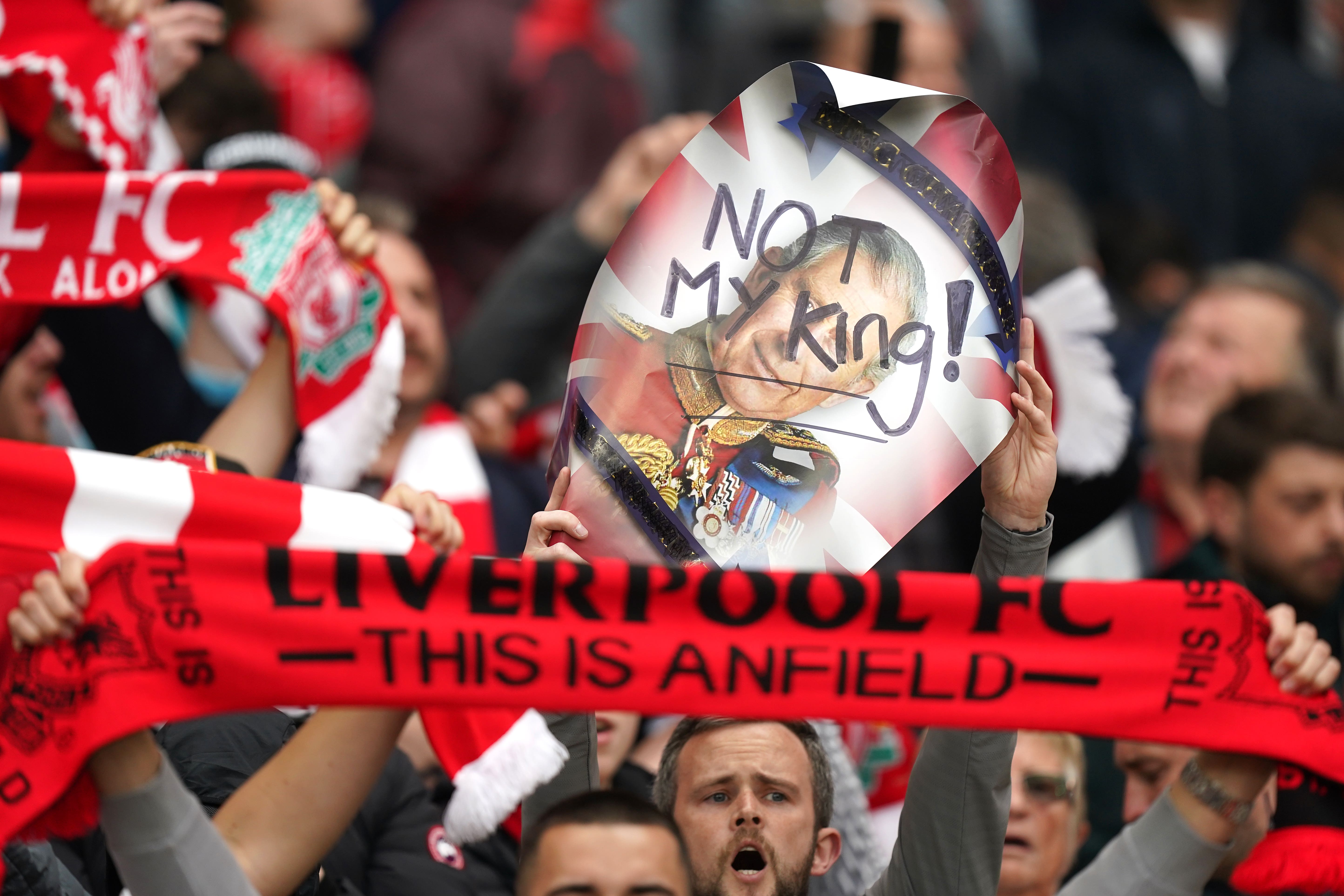 Thousands of Liverpool fans voiced their disapproval at the playing of the national anthem over the weekend