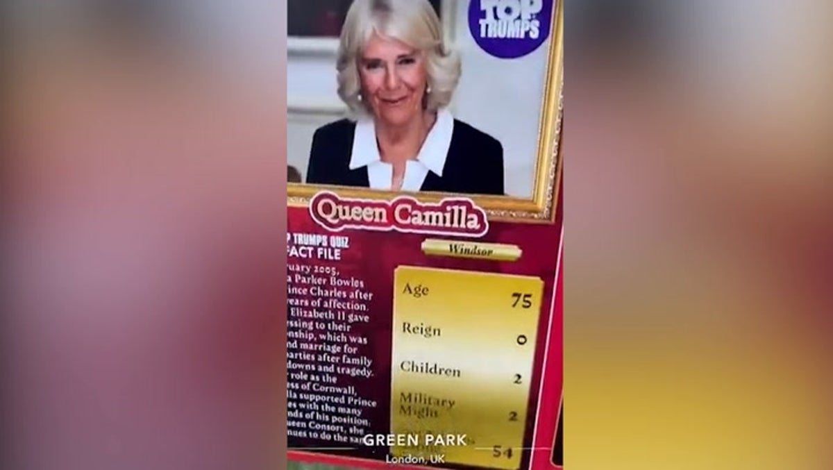 Royal family Top Trumps spotted in Green Park during King’s coronation